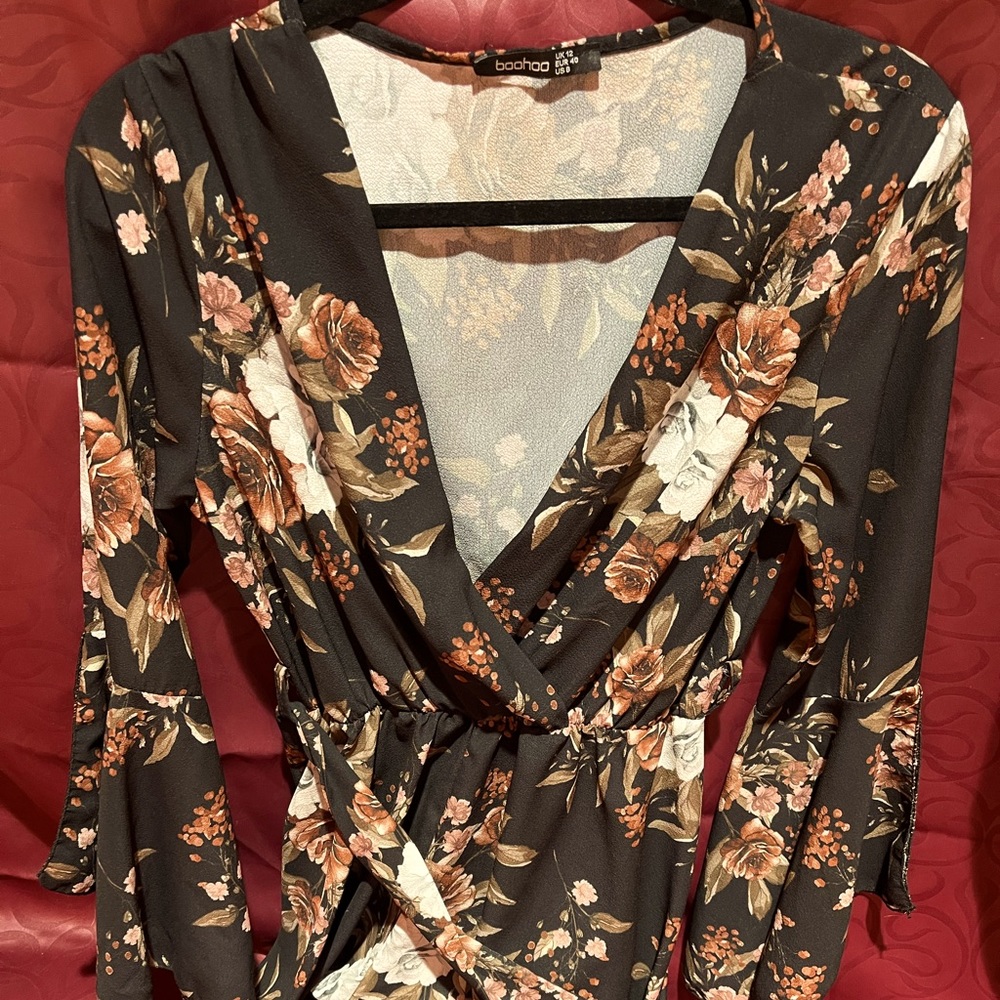 Boohoo Floral Romper